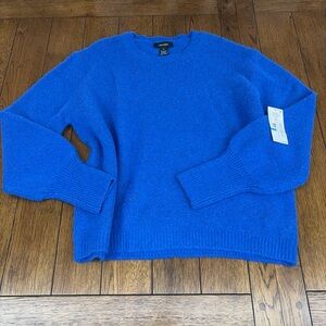 $108 NWT Karen Kane Women's Blue Polyester Wool Blend Sweater Womens Size XL